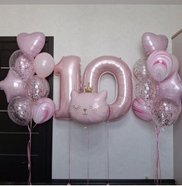 Комплект из шаров на 10 лет